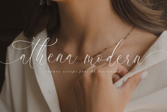Athena Modern: A Luxurious Script Font for Makers