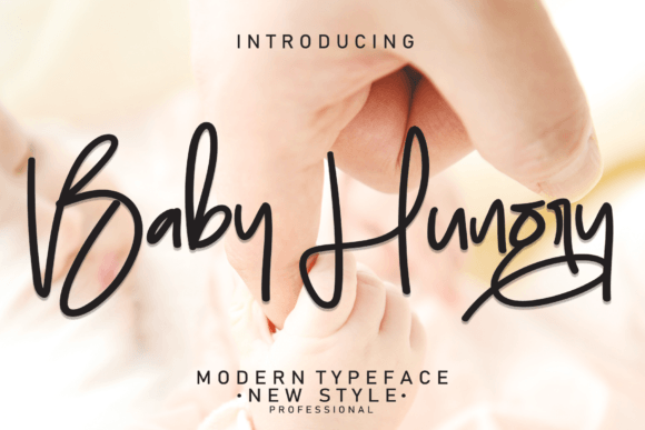 Baby Hungry: A Playful Font for Small Business Branding