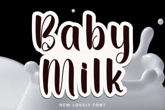 Baby Milk: A Handwritten Font for Makers