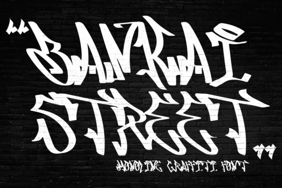 Bankai Street: A Modern Graffiti-Style Typeface for Editorial Design