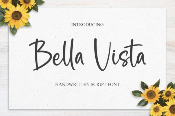 Bella Vista: A Sophisticated Script Font for Crafters and Product Designers