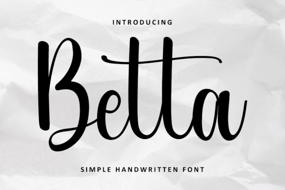 Betta: A Charming Handwritten Font for Makers