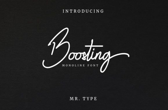 Boosting: A Handwritten Font for Modern Web Design