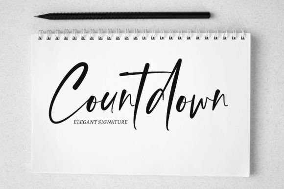 Countdown Font Review: A Luxurious Script for Elegant Branding