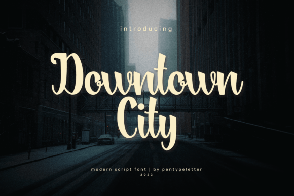 Downtown City: A Bold Handwritten Font for Editors