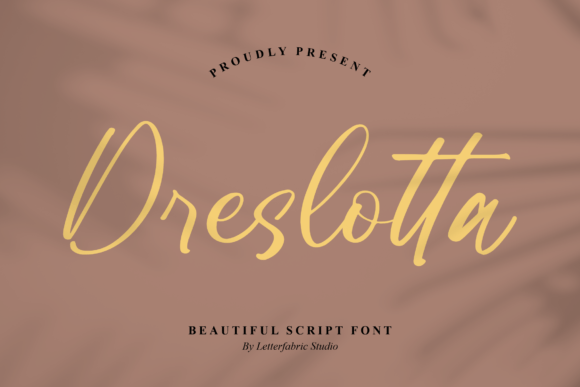 Dreslotta: A Classy Script Font for Modern Branding