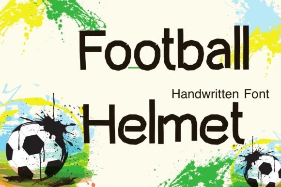 Football Helmet Font: A Maker’s Best Friend for Handmade Labels, Cards & Digital Designs