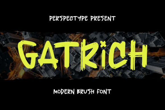 Gatrich: A Modern Brush Font for Web Designers and Digital Brands