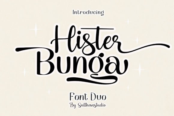 Hister Bunga: A Stylish Script Font for Modern Branding Projects