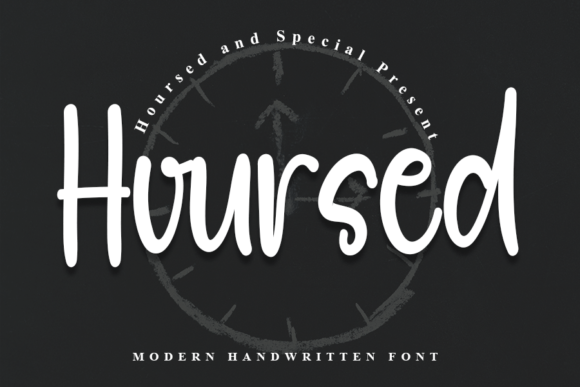 Hoursed: A Modern Handwritten Font for Web Design