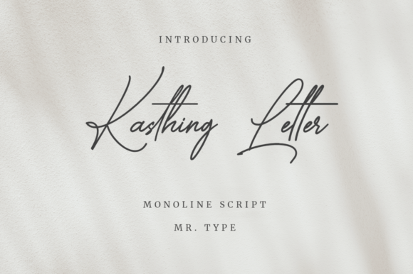 Kasthing Letter: A Premium Script Font for Web Design