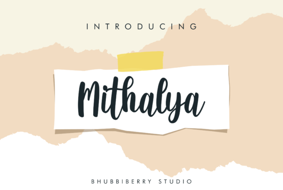 Mithalya: A Timeless Handwritten Font for Makers