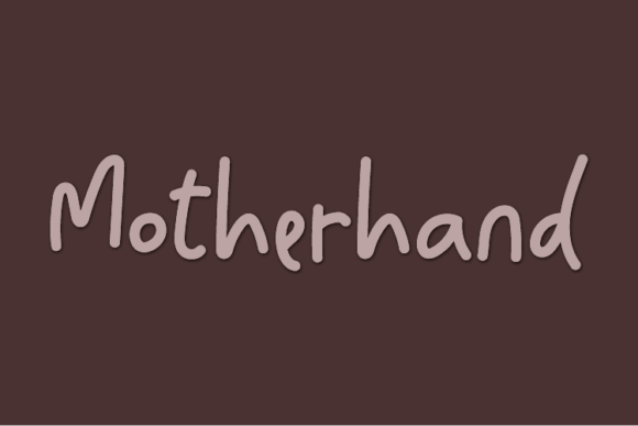 Motherhand: A Charming Handwritten Font for Crafters