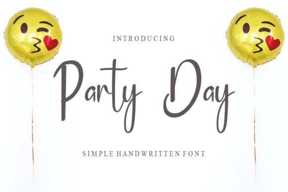 Party Day: A Modern Handwritten Font for Crafters