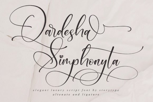 Qardesha Simphonyta: A Luxurious Script Font for Elegant Editorial Design
