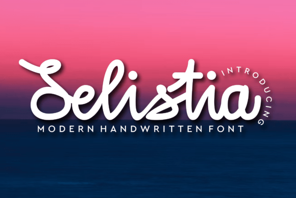 Selistia: A Handwritten Script Font for Modern Web Design