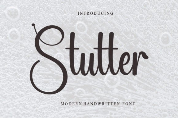 Stutter: A Fresh Handwritten Font for Modern Branding Projects
