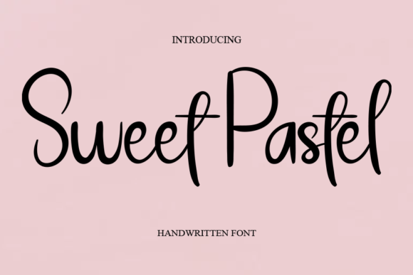 Sweet Pastel Font: Charming Script for Crafters & Makers