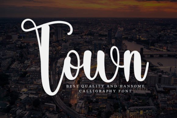 Town: A Refined Script Font for Modern Brand Campaigns