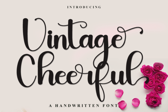 Vintage Cheerful: A Handwritten Font for Campaigns