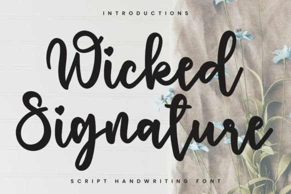 Wicked Signature: A Premium Handwritten Font for Web Design