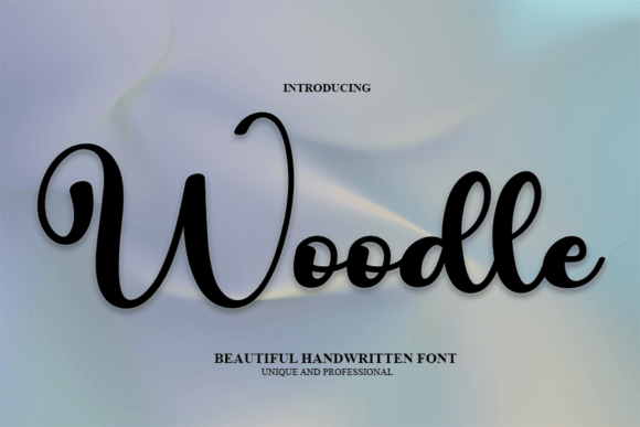 Woodle: A Feminine Script Font for Crafters and Makers